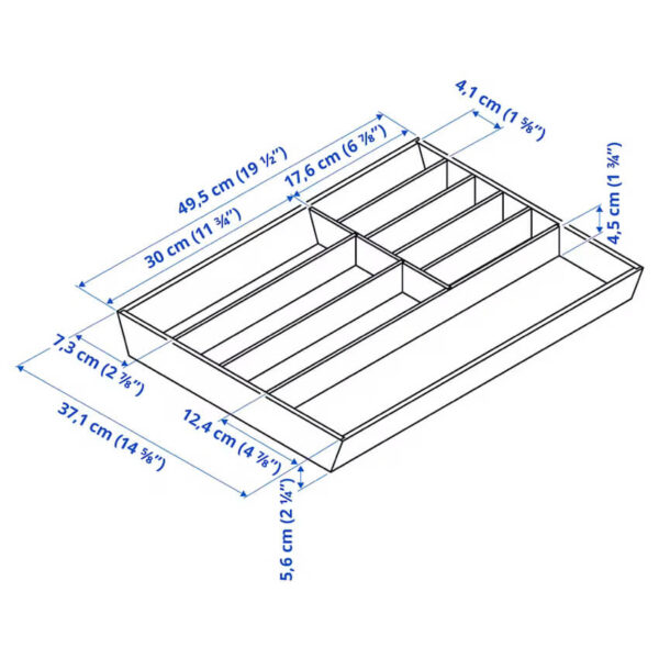 Uppdatera Flatware tray